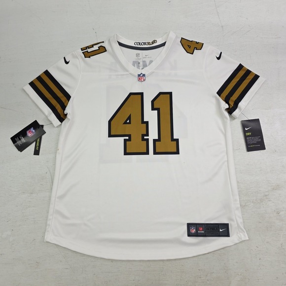 Nike Tops - Nike NFL Saints Alvin Kamara #41 Color Rush On Field Womens Jersey Sz L NWD